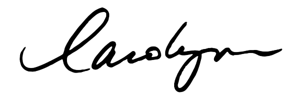 Carolynn's signature